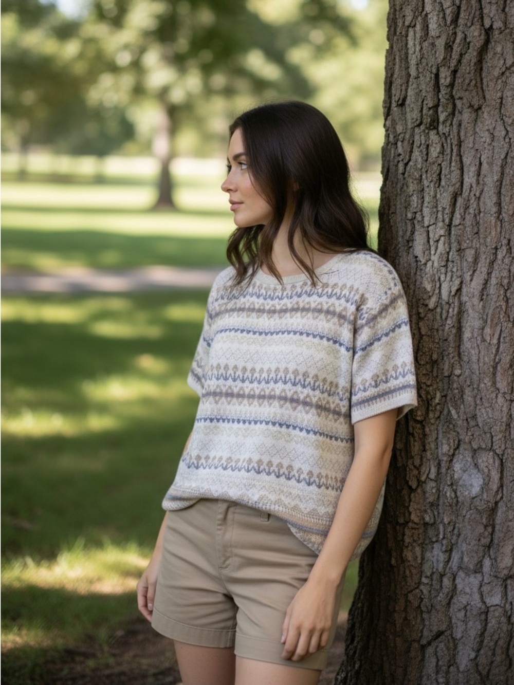 EDDIE BAUER Short Sleeve Sweater - Picture 4 of 9